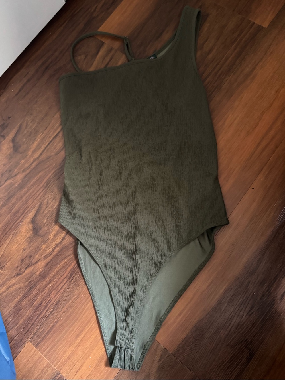 wild fable Olive One-Shoulder One-Piece Swimsuit